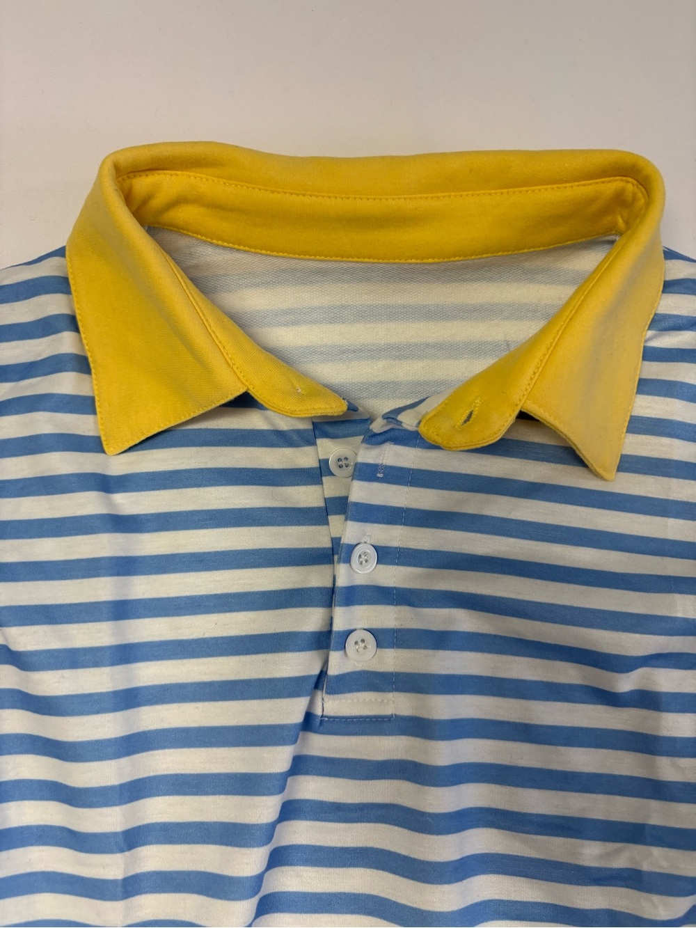 NWOT Blue Striped Cropped Rugby Shirt - Picture 5 of 9